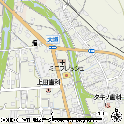 兵庫県朝来市山東町大垣52周辺の地図