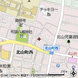 愛知県江南市北山町西248周辺の地図