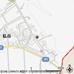 京都府福知山市私市稗田18周辺の地図