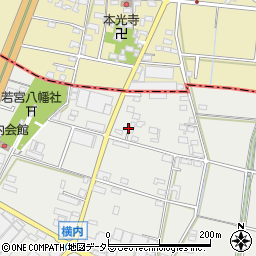 愛知県小牧市横内148周辺の地図