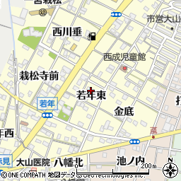 愛知県一宮市大赤見若年東周辺の地図