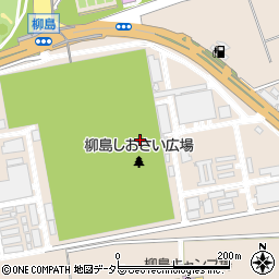 茅ヶ崎市役所　柳島記念館周辺の地図