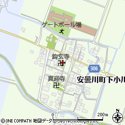 滋賀県高島市安曇川町下小川428周辺の地図