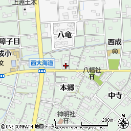 愛知県一宮市西大海道本郷47周辺の地図