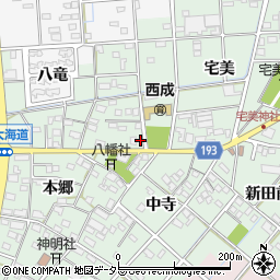 愛知県一宮市西大海道本郷2周辺の地図