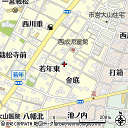 愛知県一宮市大赤見金底1周辺の地図