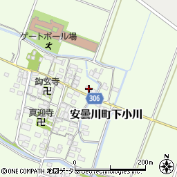滋賀県高島市安曇川町下小川397周辺の地図