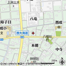 愛知県一宮市西大海道本郷49周辺の地図