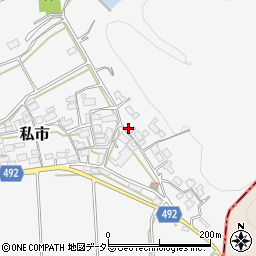 京都府福知山市私市稗田6周辺の地図
