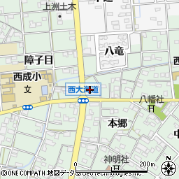 愛知県一宮市西大海道本郷137周辺の地図