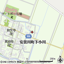 滋賀県高島市安曇川町下小川203周辺の地図