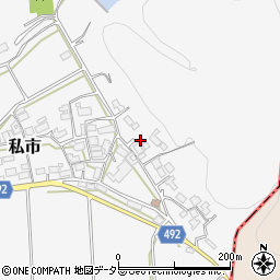 京都府福知山市私市稗田7周辺の地図