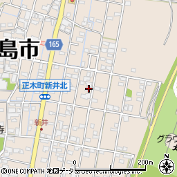 岐阜県羽島市正木町新井461周辺の地図
