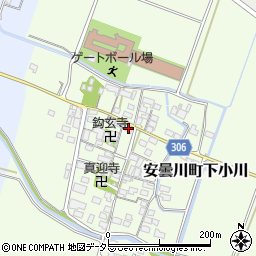 滋賀県高島市安曇川町下小川421周辺の地図