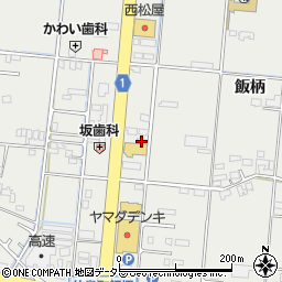 岐阜県羽島市竹鼻町飯柄92-1周辺の地図