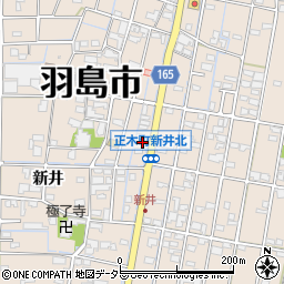 岐阜県羽島市正木町新井363-2周辺の地図