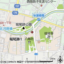 堀尾史蹟顕彰会館周辺の地図