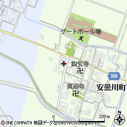 滋賀県高島市安曇川町下小川447周辺の地図