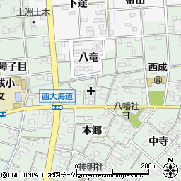 愛知県一宮市西大海道本郷46周辺の地図