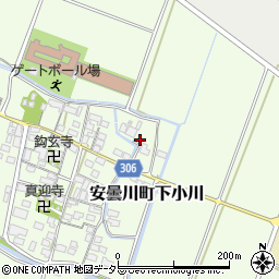 滋賀県高島市安曇川町下小川190周辺の地図