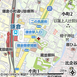 鎌倉ダンススクール周辺の地図