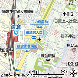 鎌倉ダンススクール周辺の地図