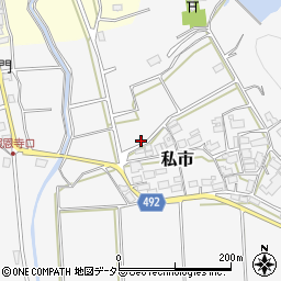 京都府福知山市私市周辺の地図
