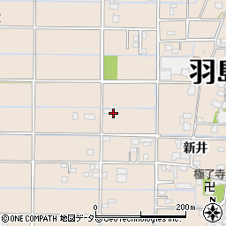 岐阜県羽島市正木町新井周辺の地図