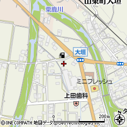 兵庫県朝来市山東町大垣40周辺の地図