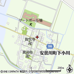 滋賀県高島市安曇川町下小川406周辺の地図
