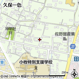 愛知県小牧市久保一色1745-3周辺の地図