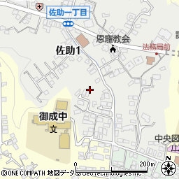 神奈川県鎌倉市佐助1丁目4周辺の地図