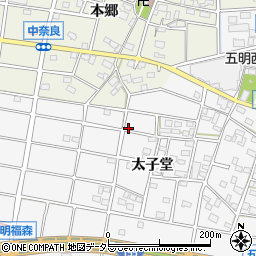 愛知県江南市五明町太子堂周辺の地図