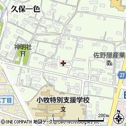 愛知県小牧市久保一色1728-6周辺の地図