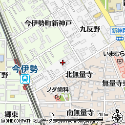 愛知県一宮市今伊勢町新神戸九反野16周辺の地図