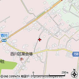 千葉県富津市西川周辺の地図