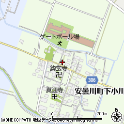 滋賀県高島市安曇川町下小川413周辺の地図