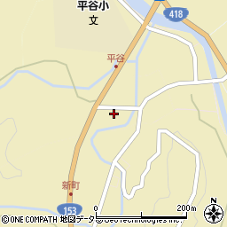 長野県下伊那郡平谷村1196周辺の地図