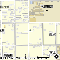 愛知県一宮市開明東沼4-1周辺の地図