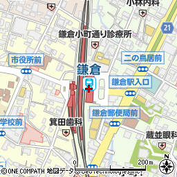 みずほ銀行鎌倉駅 ＡＴＭ周辺の地図