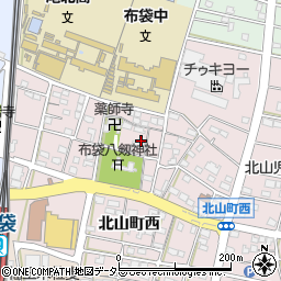 愛知県江南市北山町西32周辺の地図