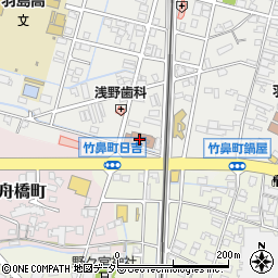 羽島郵便局　荷物集荷周辺の地図