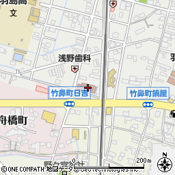 羽島郵便局周辺の地図