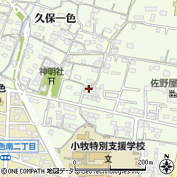 愛知県小牧市久保一色1722-2周辺の地図