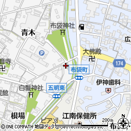 愛知県江南市五明町青木353周辺の地図
