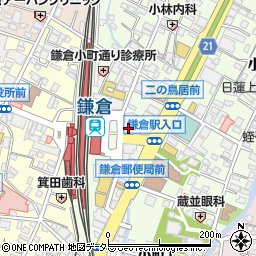 鎌倉ニュージャーマンビル周辺の地図