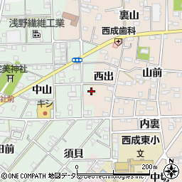 愛知県一宮市春明西出11周辺の地図