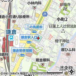 ホテルメトロポリタン鎌倉周辺の地図