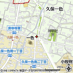 愛知県小牧市久保一色1829-1周辺の地図
