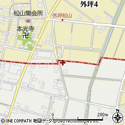 愛知県小牧市横内161周辺の地図